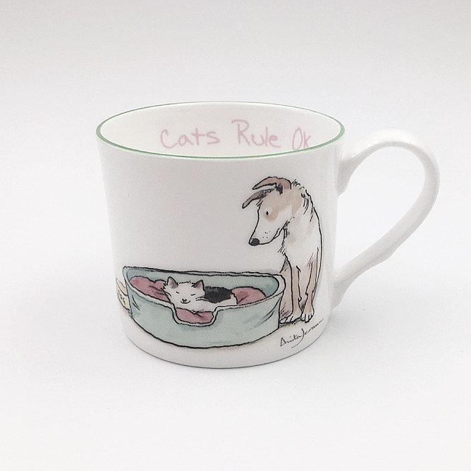 Cats Rule 200ml Mug from Two Bad Mice
