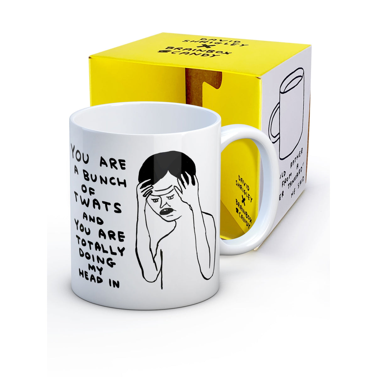 David Shrigley Bunch of Twats Mug – Wrapped!