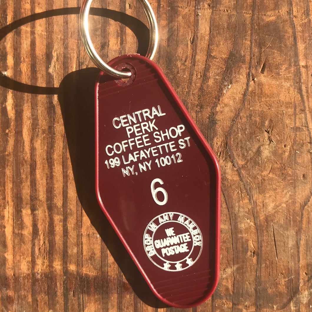 Friends Central Perk Motel Key Fob