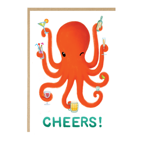 Octopus Cheers Card