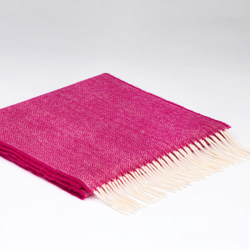 McNutt Merino Lambswool Scarf - Chianti Herringbone