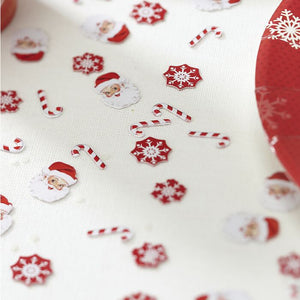Red & White Christmas Table Confetti