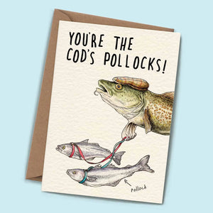 Cod's Pollocks Blank Card
