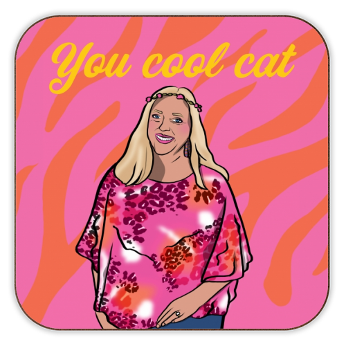 Cool Cat Coaster (Carole Baskin - Tiger King)