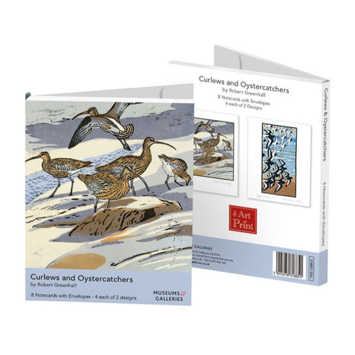 Curlews and Oystercatchers by Robert Greenhalf Notecards