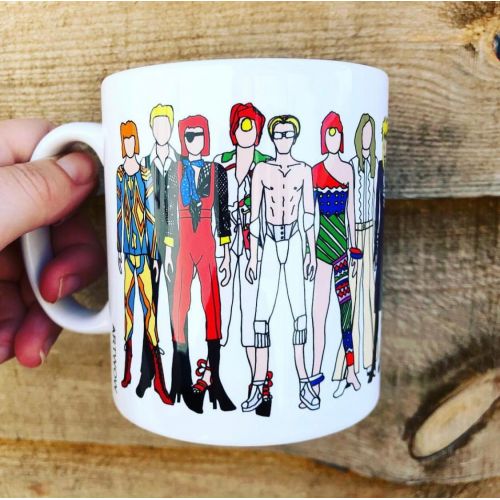David Bowie Outfits Mug