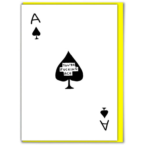 David Shrigley You're Fucking Ace Card