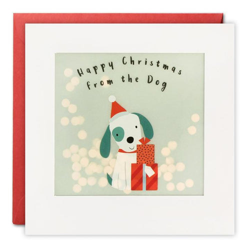 From the Dog Shakies Christmas Card with Paper Confetti