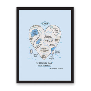 A3 Introverts Heart Print