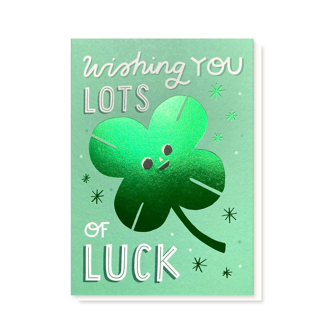 Lots of Good Luck Foiled Card