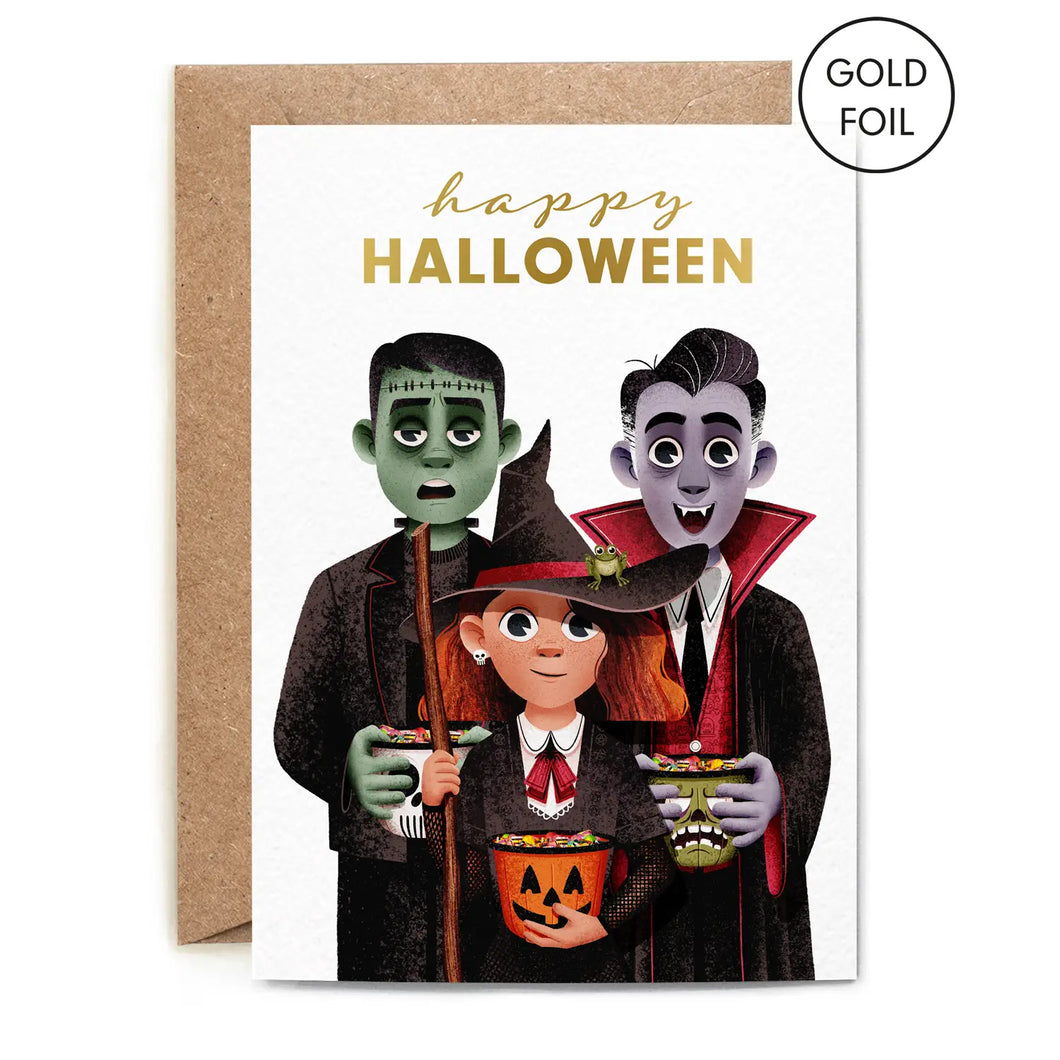 Happy Halloween Trick or Treat Card