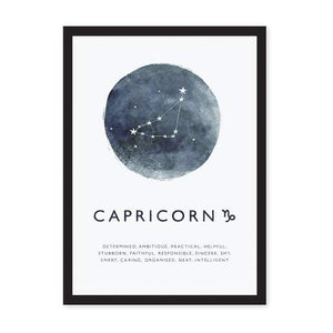 A4 Capricorn Zodiac Print