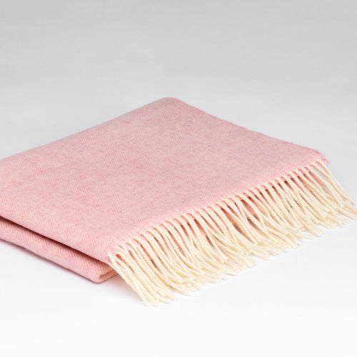 McNutt Merino Lambswool Pashmina - Candy Floss Herringbone