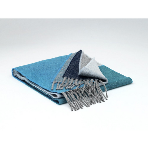 McNutt Merino Lambswool Scarf - Marine Stripe