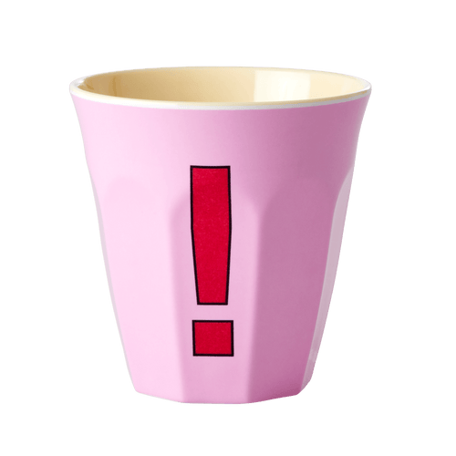 Pink Cup with Exclamation Mark