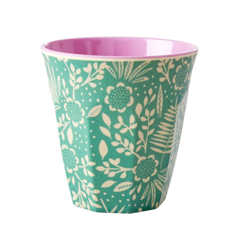 Ferns & Flowers Print Cup
