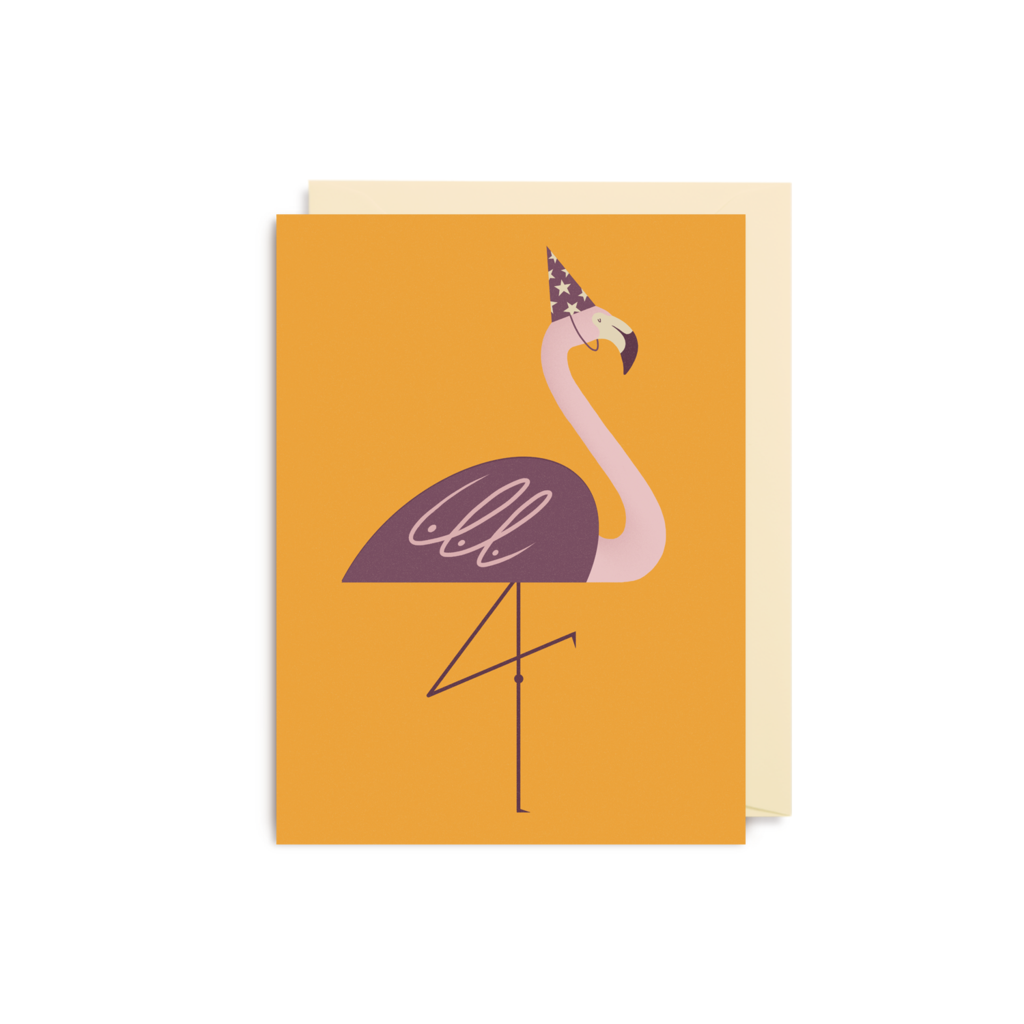 Dawid Ryski Party Flamingo Mini Card from Lagom