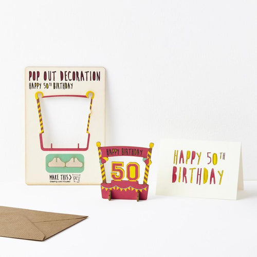 Pop Out Age 50 Card