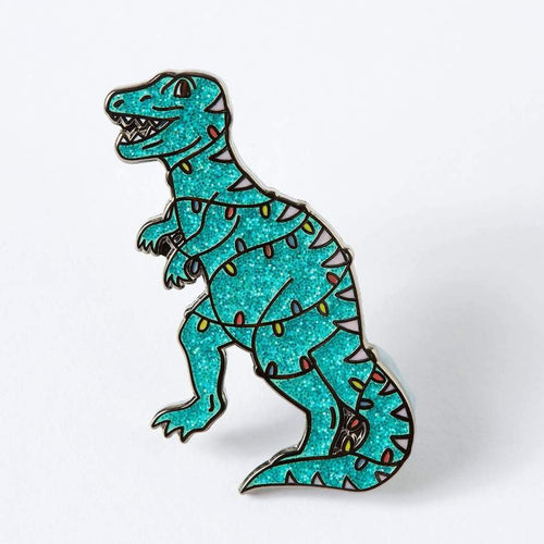 Festive Dinosaur Pin