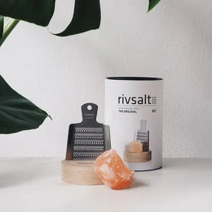 Rivsalt Original Himalayan Rock Salt Gift set with Grater