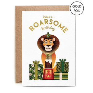 Roarsome Birthday Card