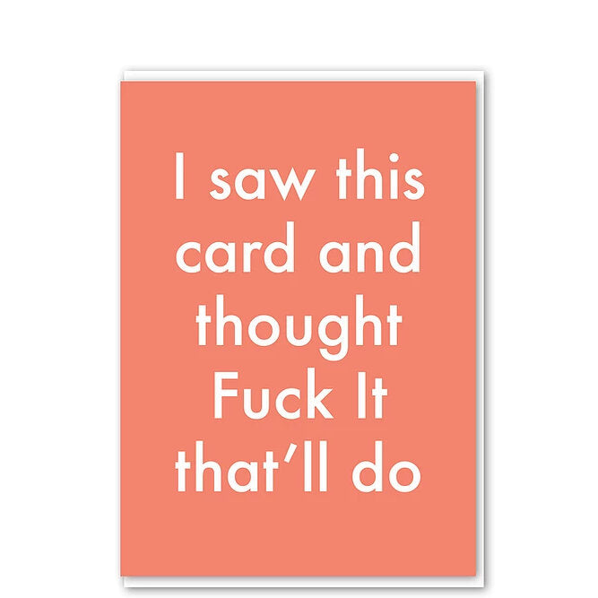 I Saw This Card