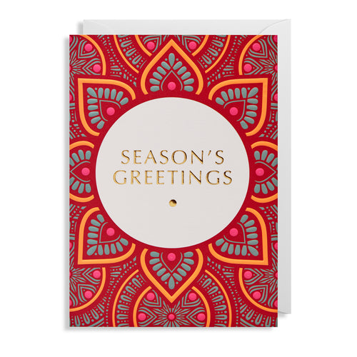 Seasons Greetings Christmas Cards 5 Pack