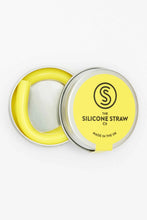 Yellow Silicone Straw & Tin