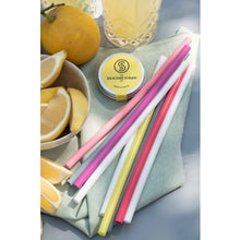 Yellow Silicone Straw & Tin