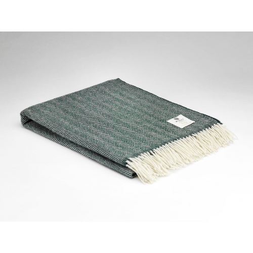 McNutt Heritage Spruce Herringbone Throw