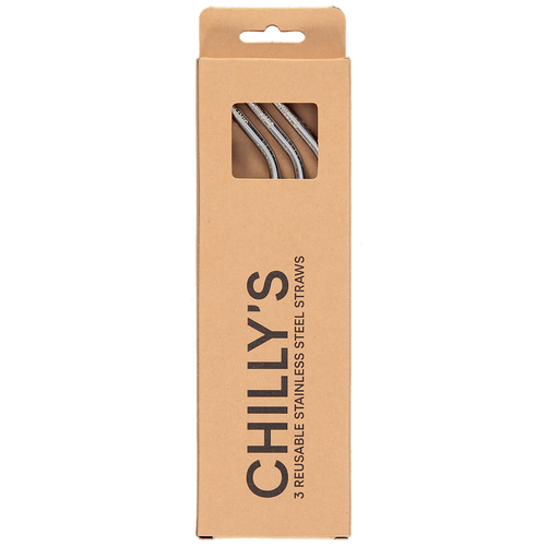 Chilly's 3 Reusable Drinking Straws