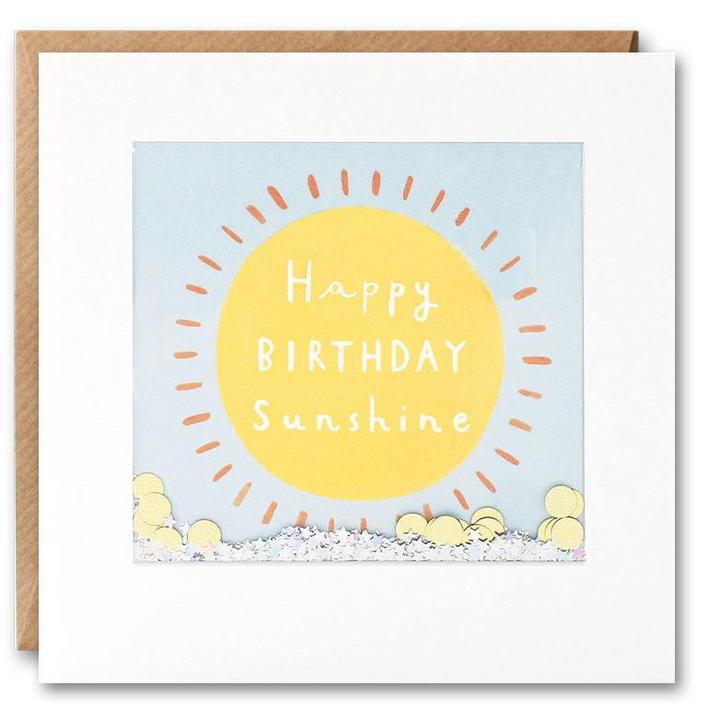 Happy Birthday Sunshine Shakies Card