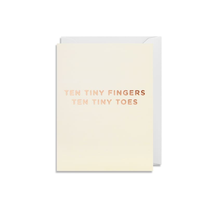 10 Tiny Fingers  Mini Card from Lagom