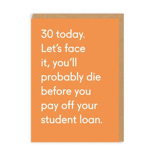 Age 30 Student Loan