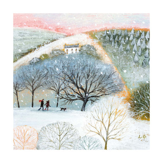 Christmas Fayre Winter Walkers Christmas Cards 8 Pack